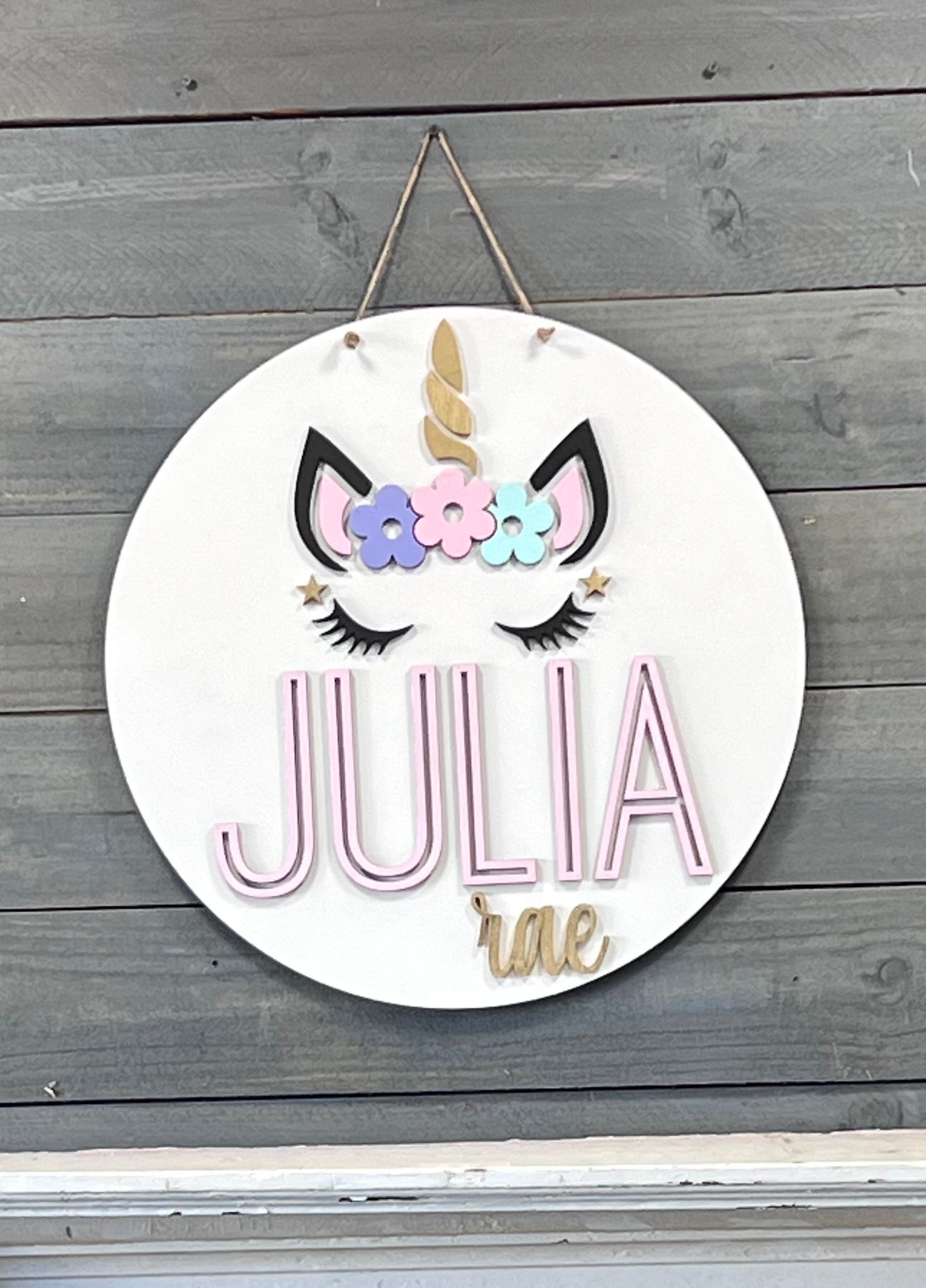 Gold Unicorn Nursery Decor