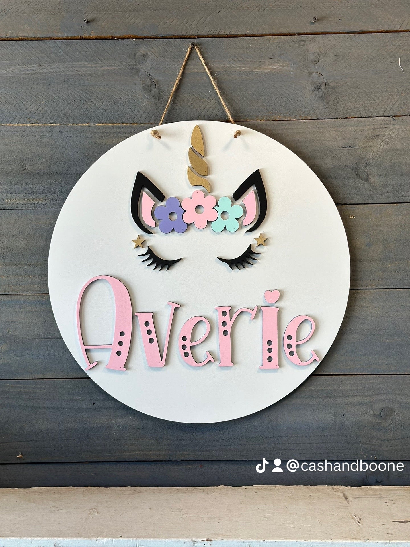 Gold Unicorn Nursery Decor