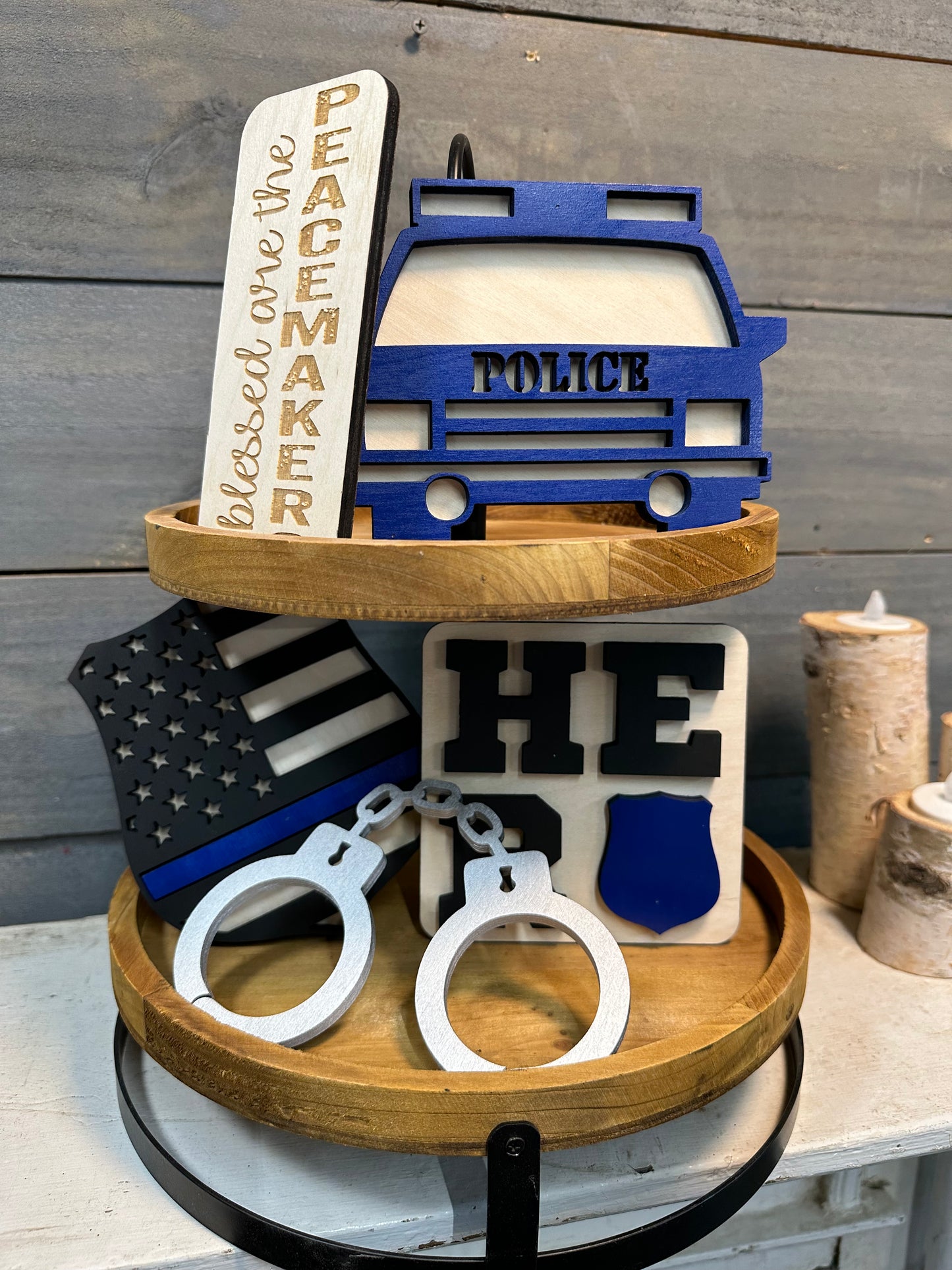 Police Tiered Tray