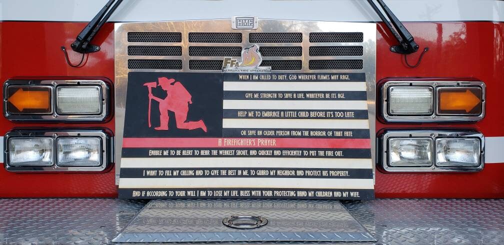 Firefighter Prayer Flag