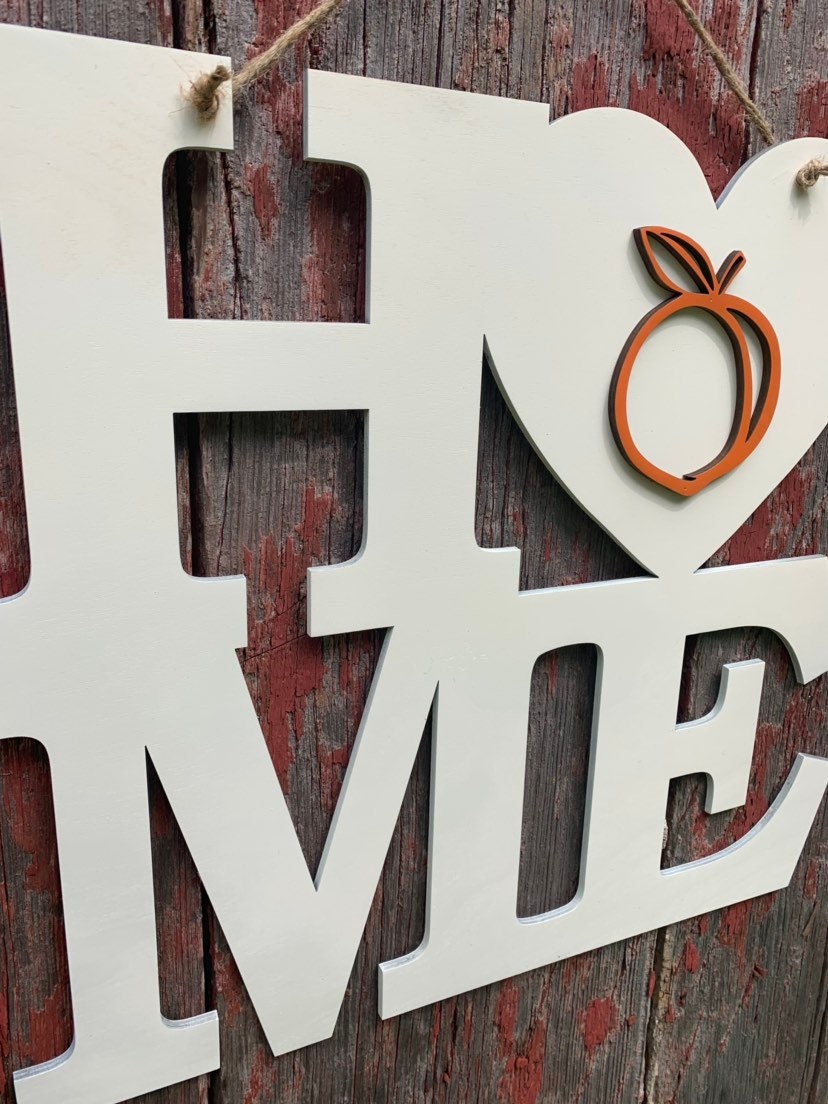 Georgia Peach Door Hanger