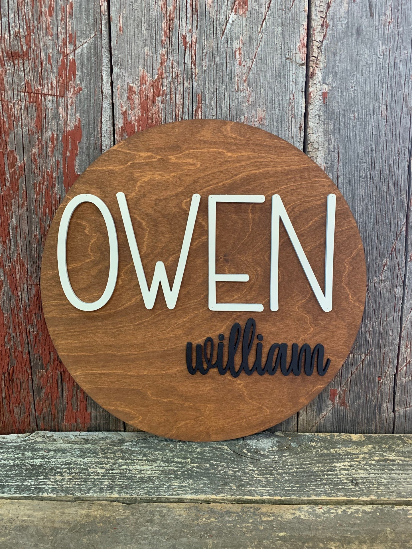 Round Nursery Sign