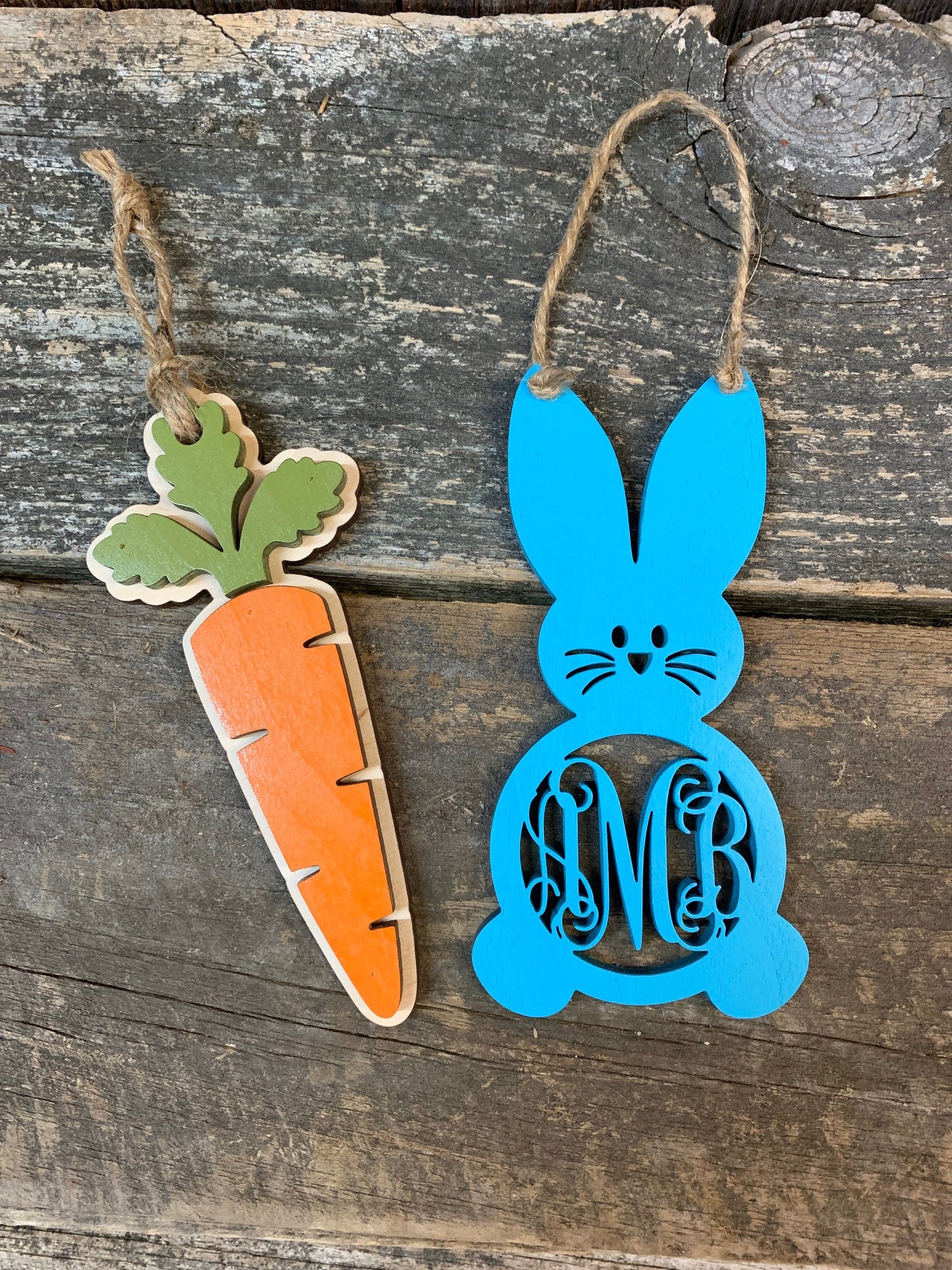 Monogram Basket Name Tag
