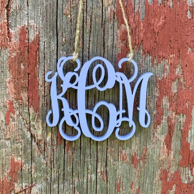 Monogram Car Charm
