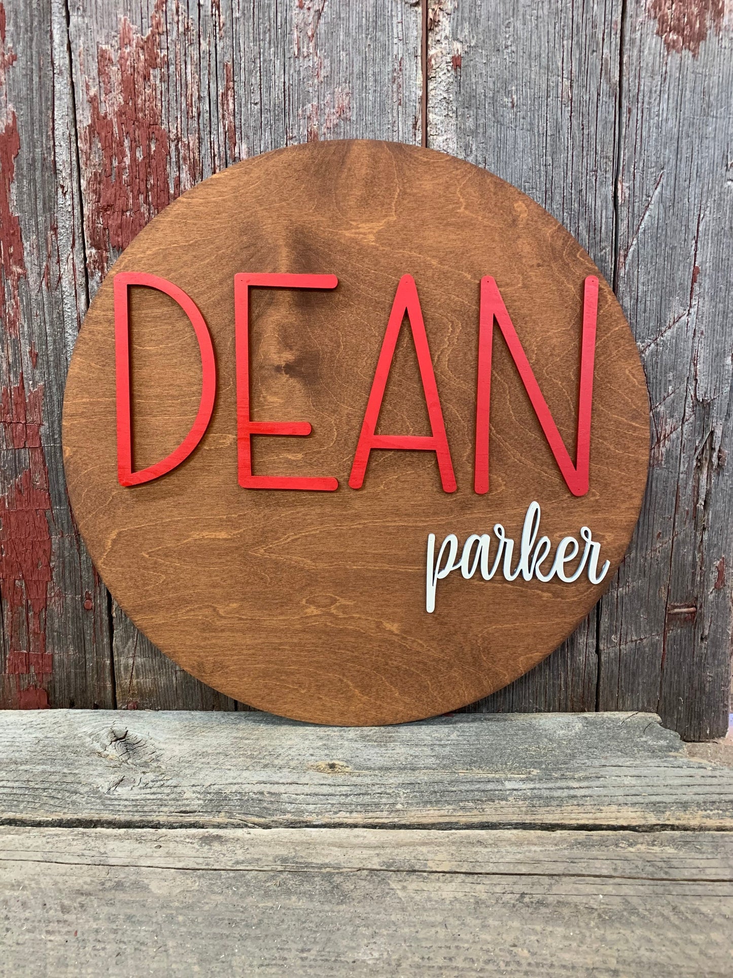 Round Nursery Sign