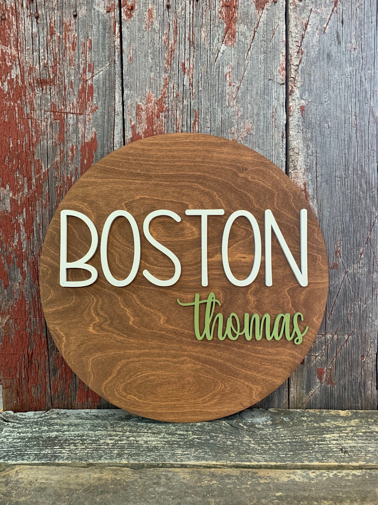 Round Nursery Sign