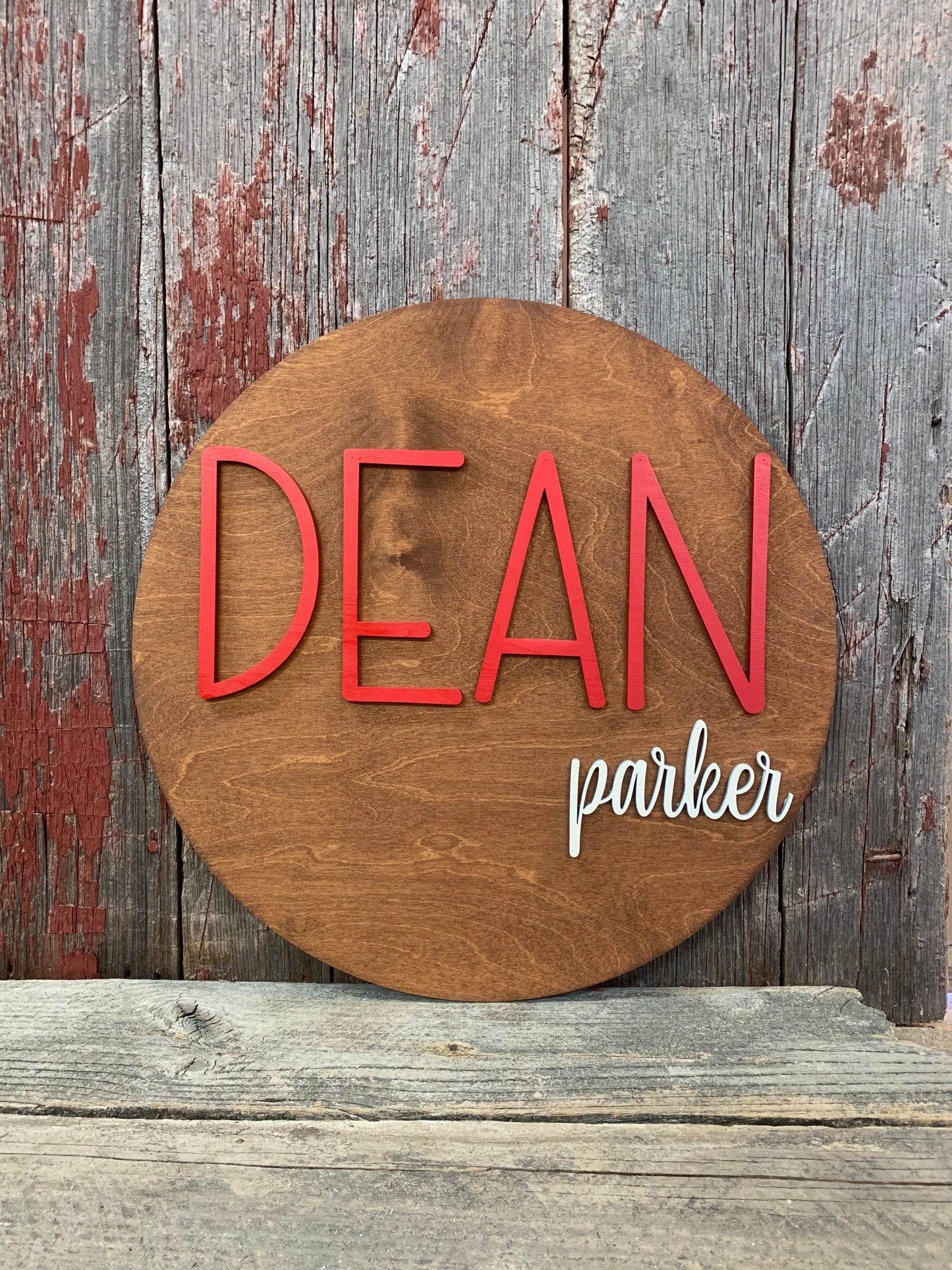 Round Nursery Sign