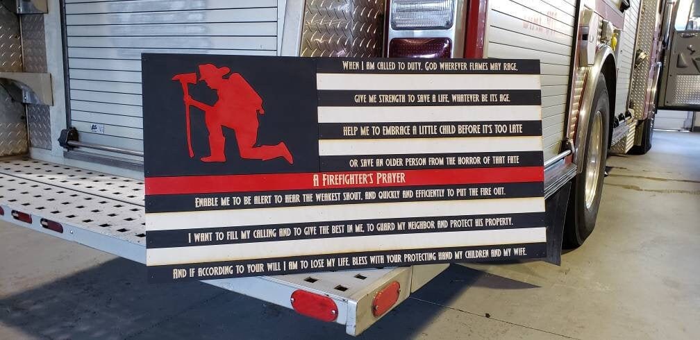 Firefighter Prayer Flag
