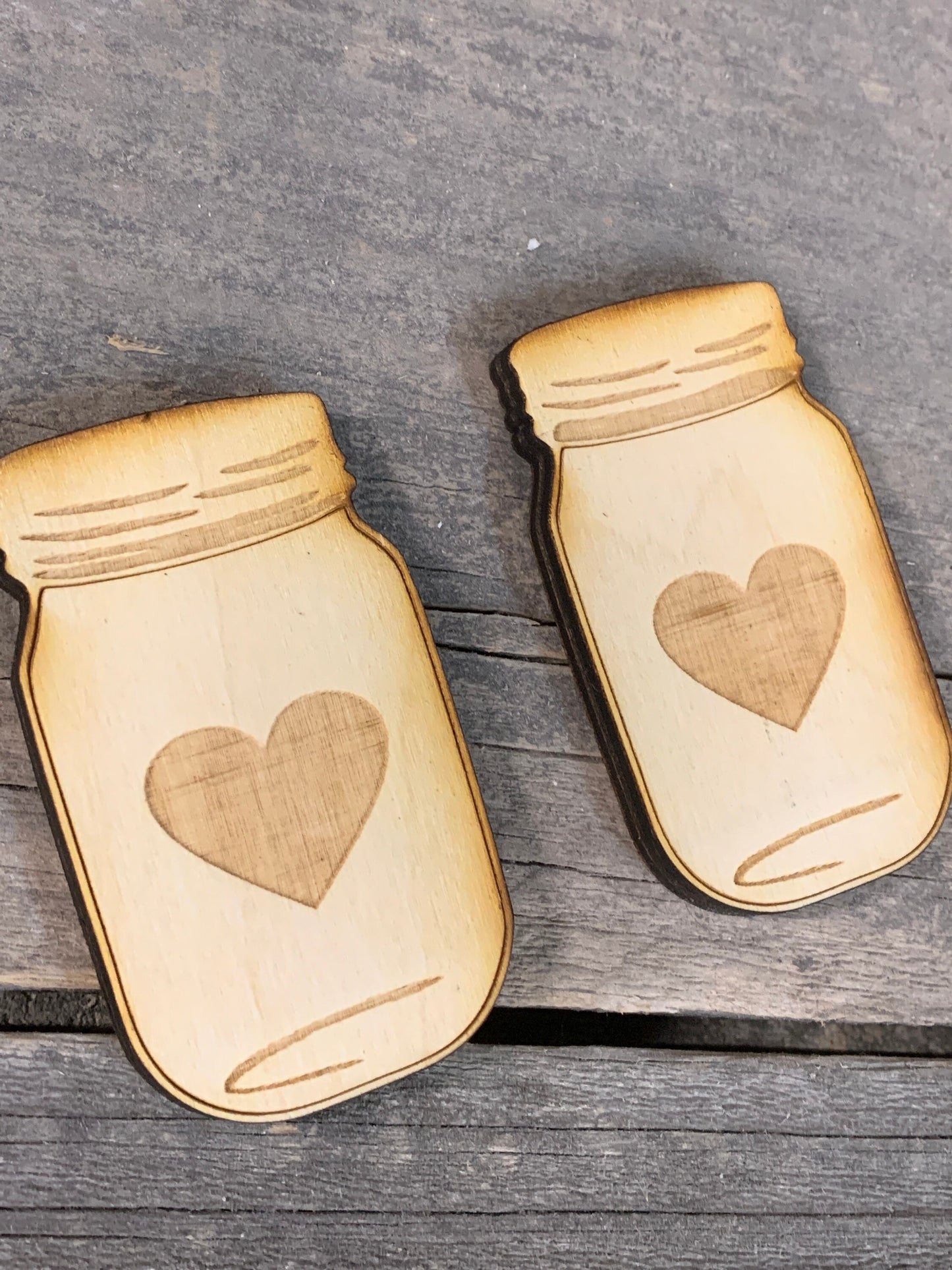 Mason Jar Heart Magnet