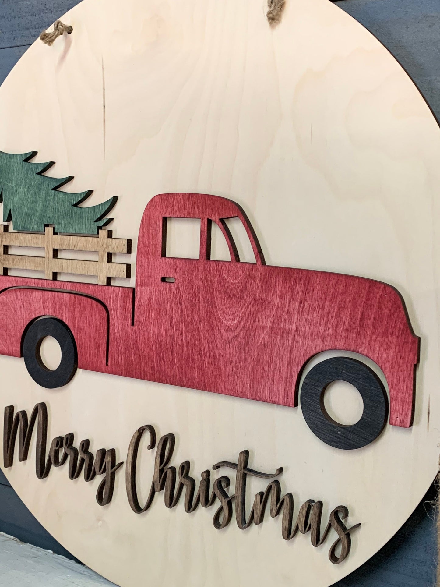 Vintage Truck with a Christmas Tree