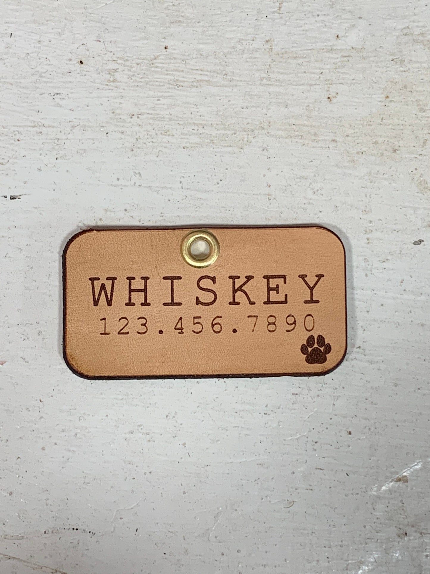 Leather Dog Tag