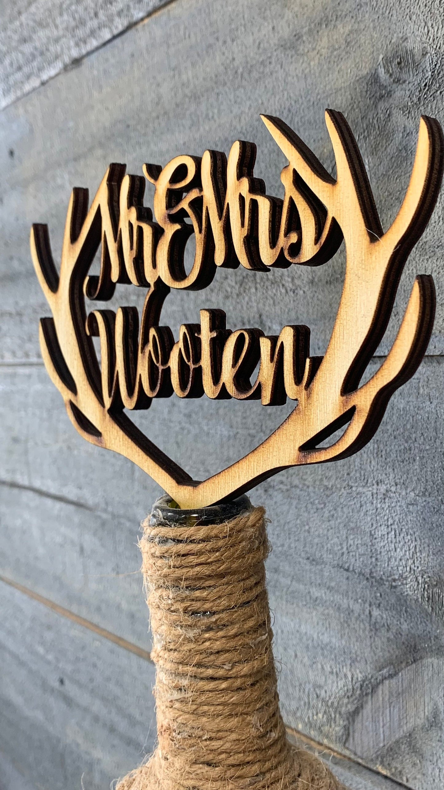 Mr. & Mrs. Cake Topper