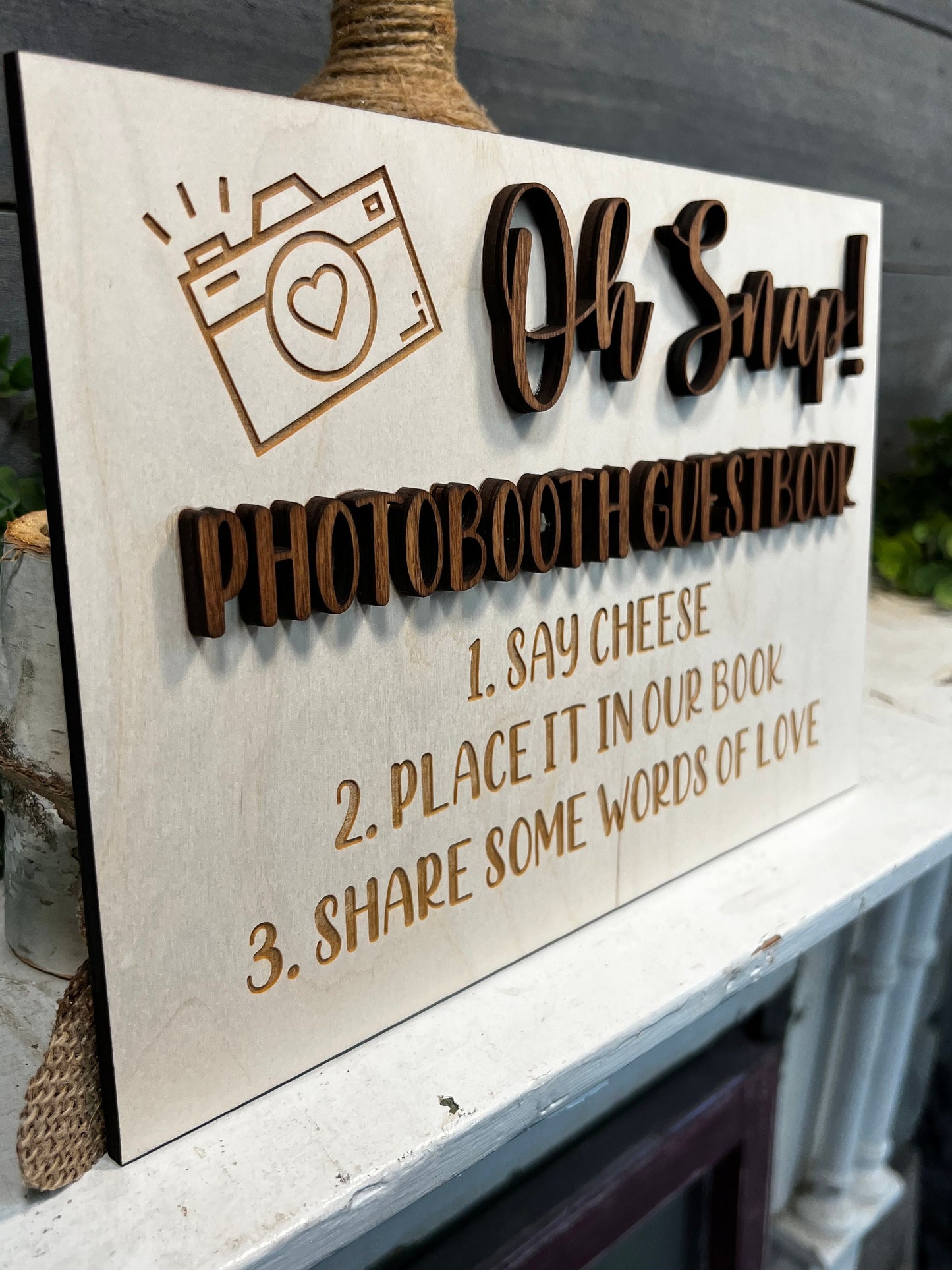 Oh Snap Wedding Sign