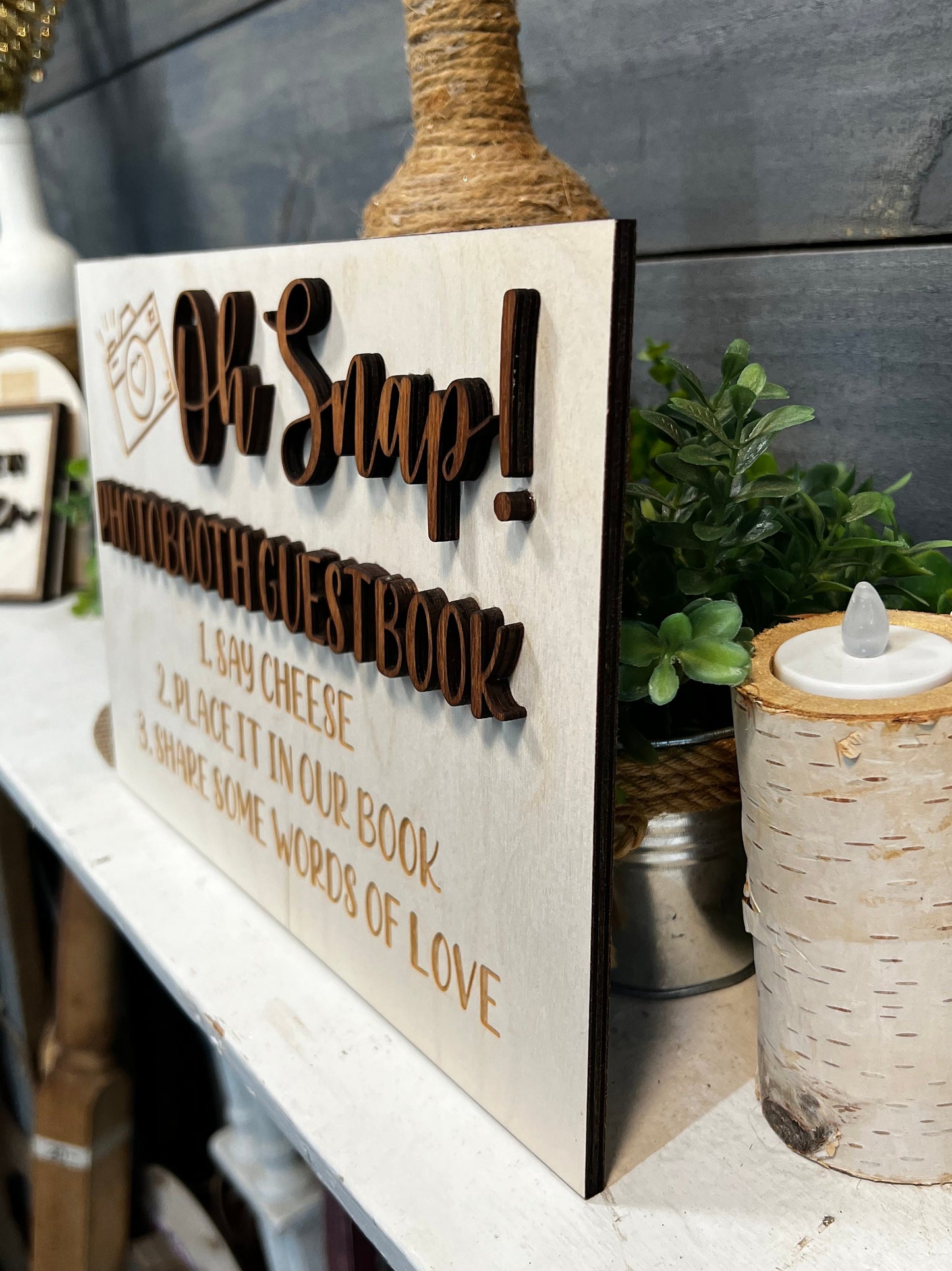 Oh Snap Wedding Sign