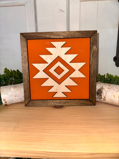 Aztec Wooden Accent Sign