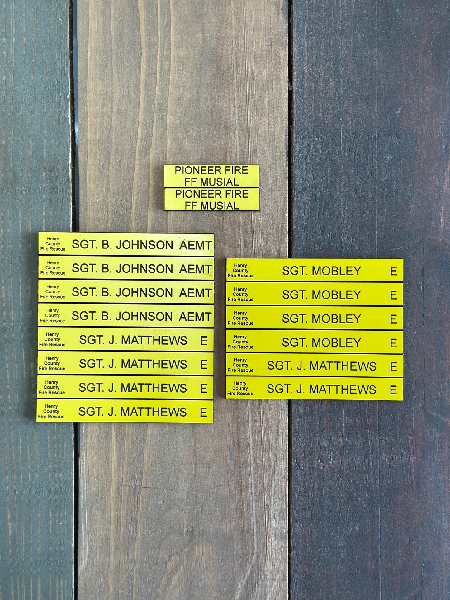 Accountability Tags for Fire Department Command