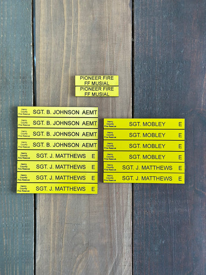 Accountability Tags for Fire Department Command