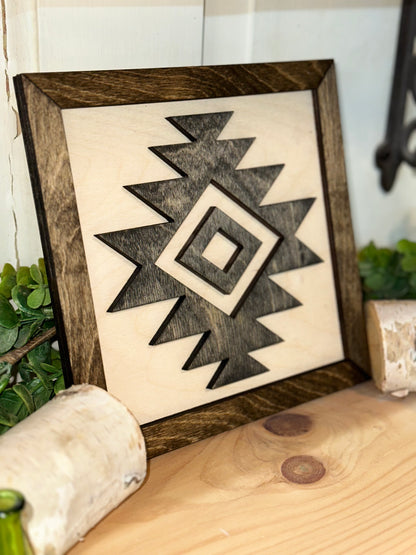 Aztec Wooden Accent Sign