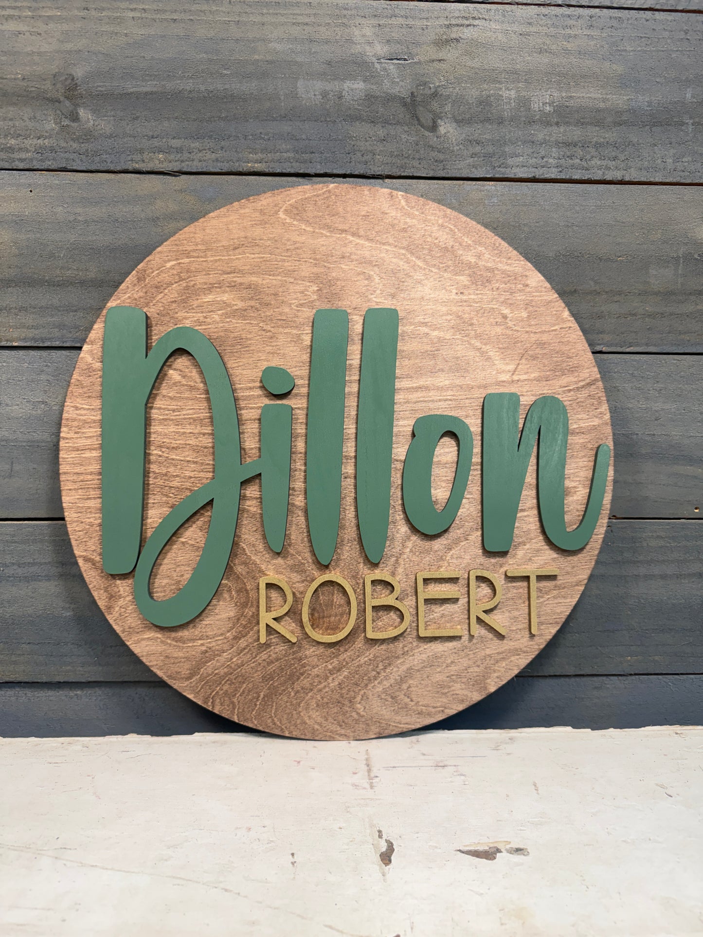 Nursery Wood Name Sign