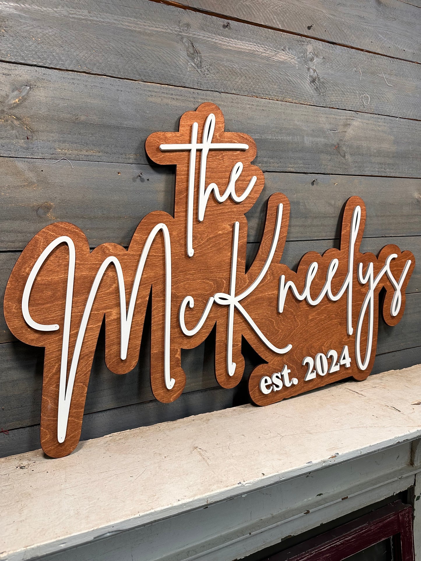 Large Wedding Name Sign