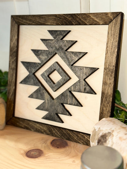 Aztec Wooden Accent Sign