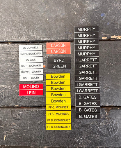 Accountability Tags for Fire Department Command