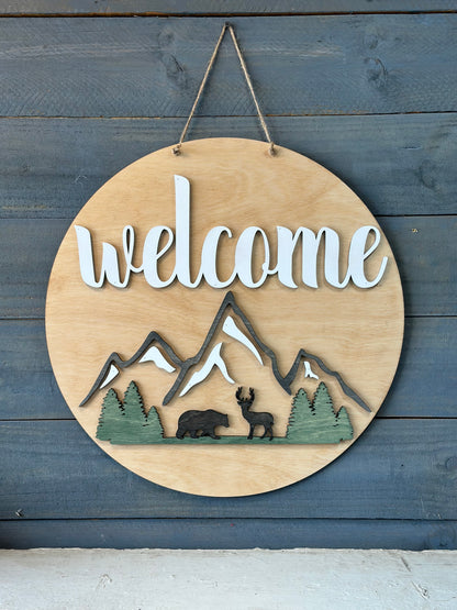 Mountain Door Hanger