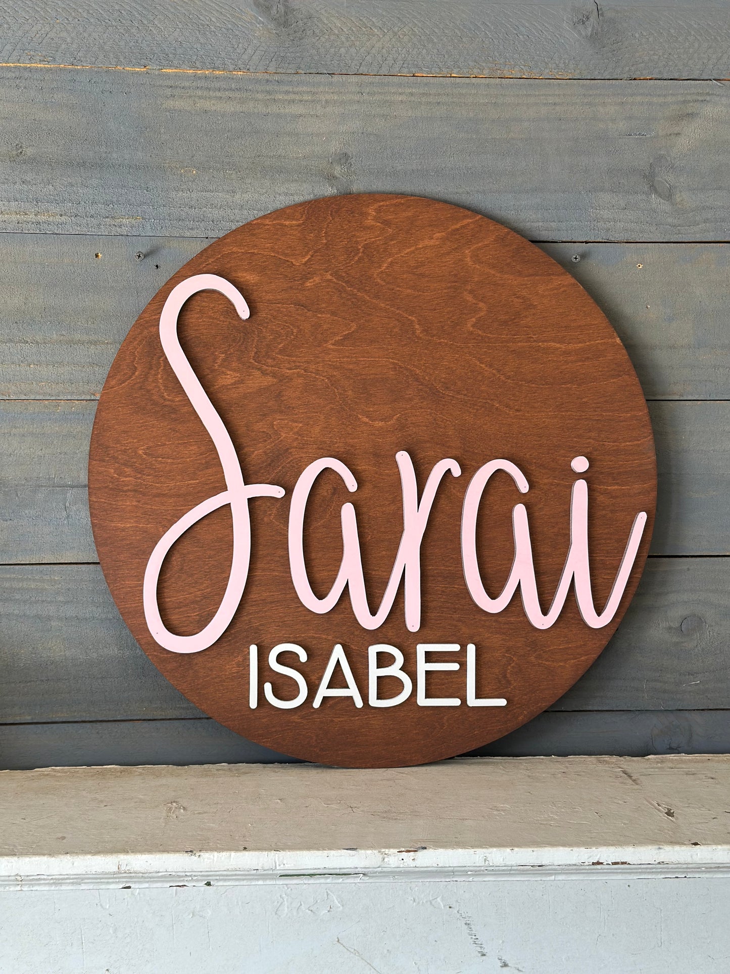 Nursery Wood Name Sign