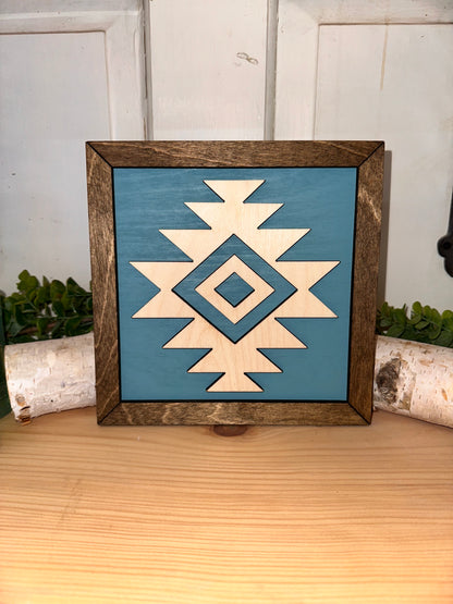 Aztec Wooden Accent Sign