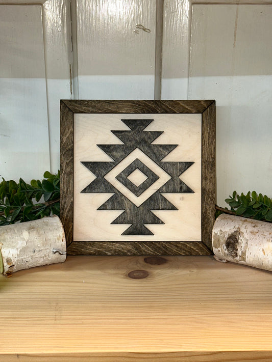 Aztec Wooden Accent Sign