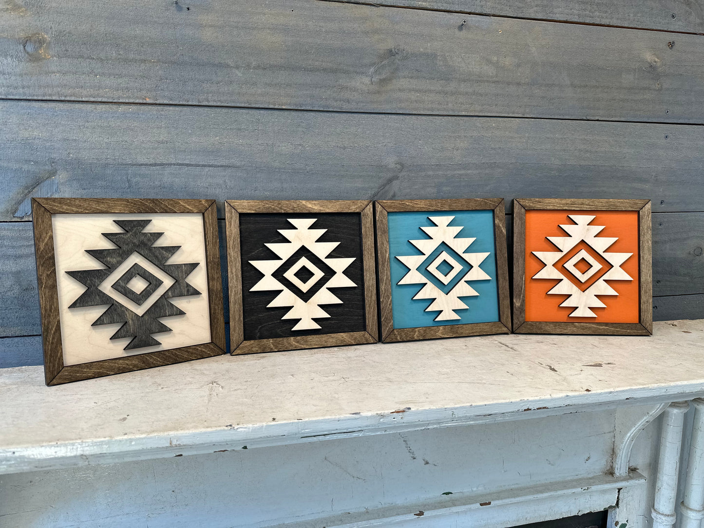 Aztec Wooden Accent Sign