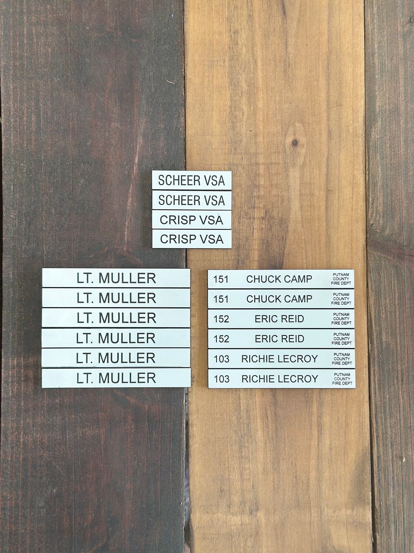 Accountability Tags for Fire Department Command