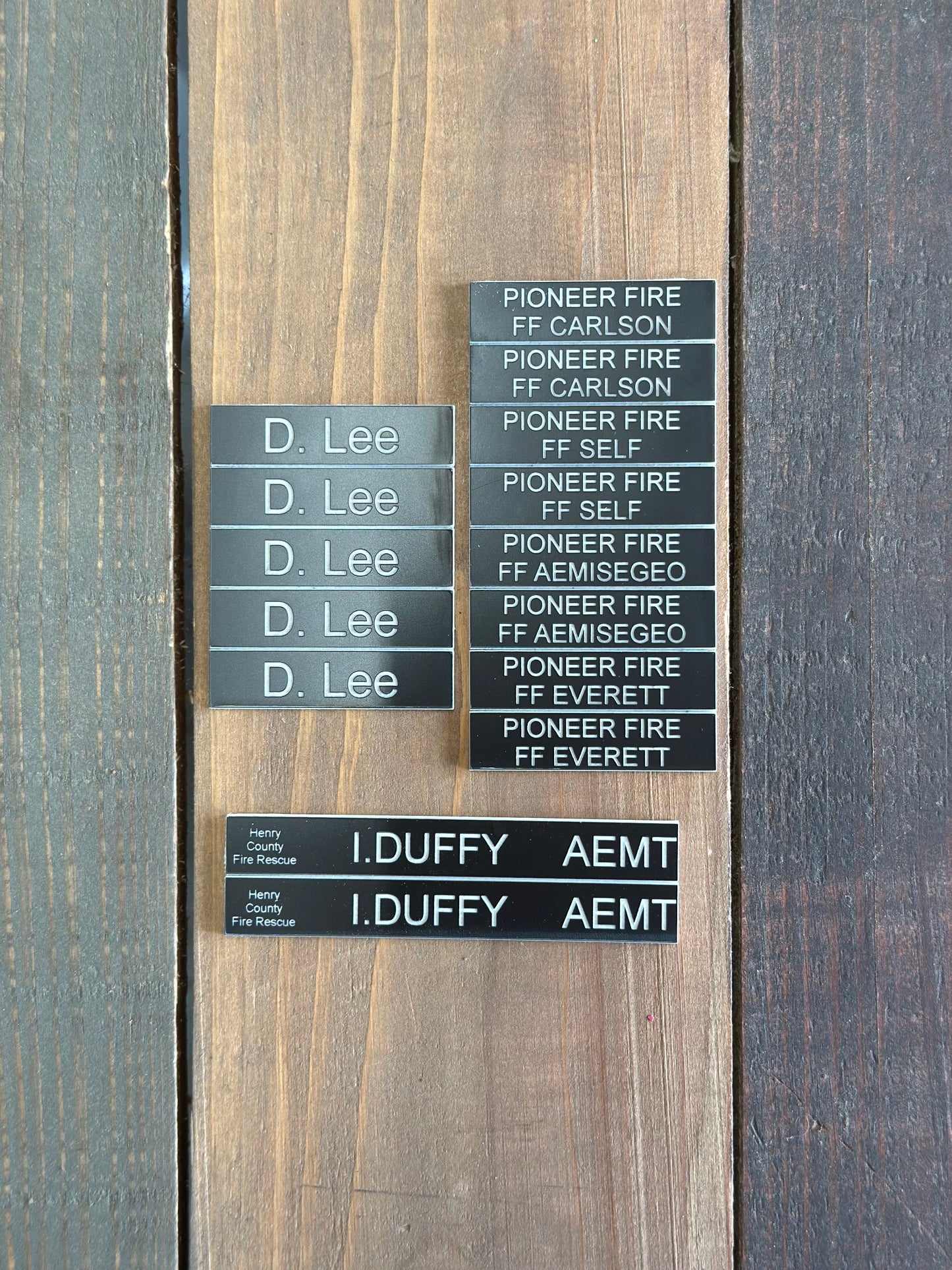 Accountability Tags for Fire Department Command