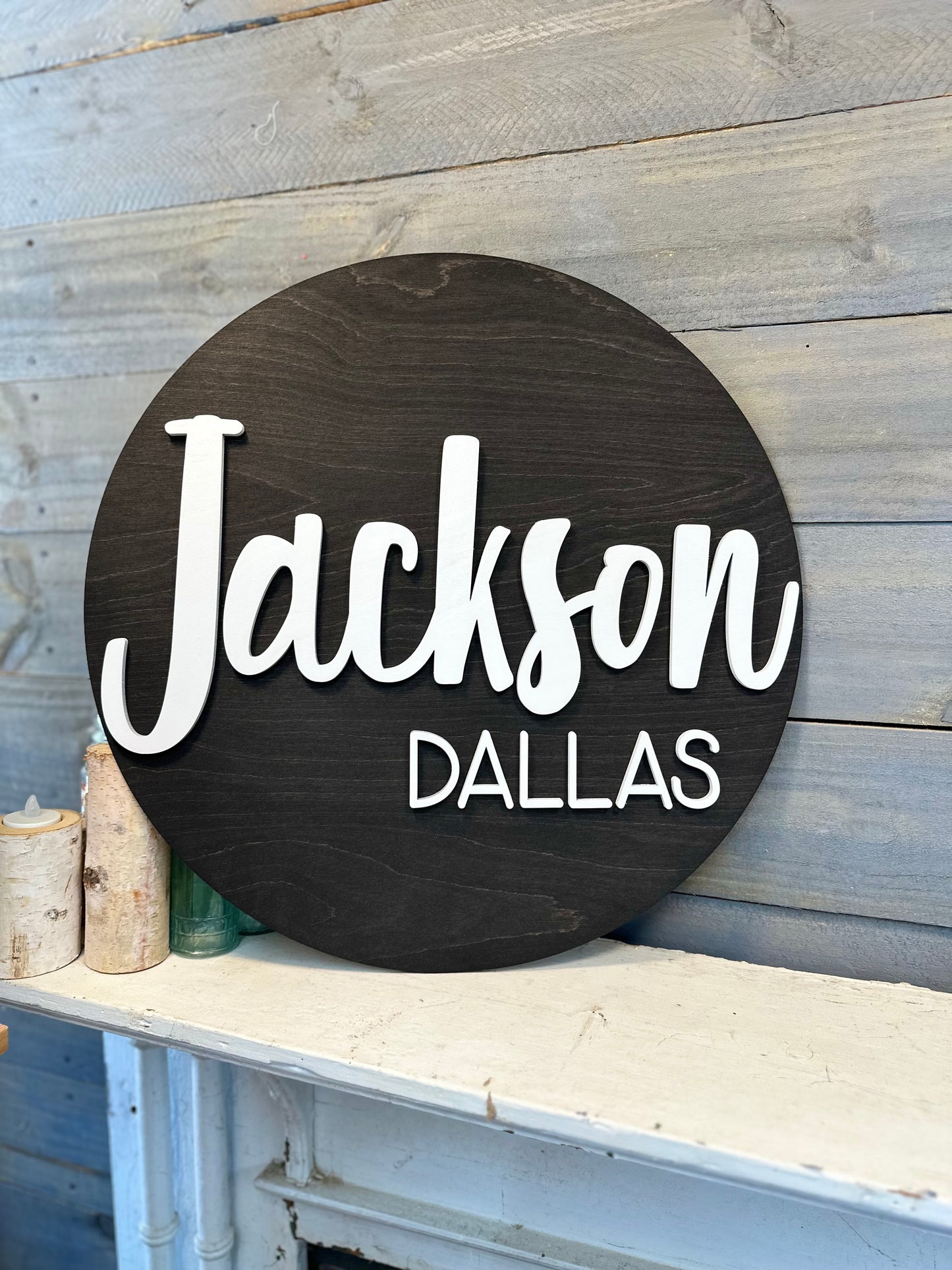 Nursery Wood Name Sign