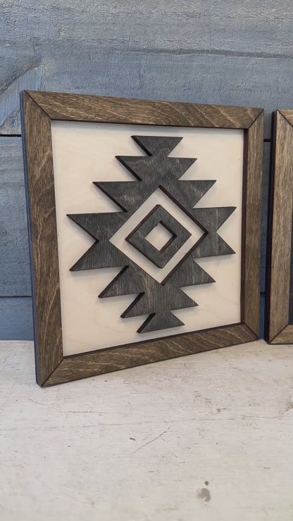 Aztec Wooden Accent Sign