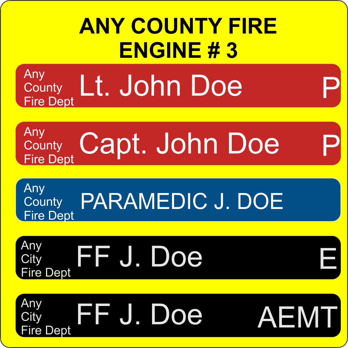 Accountability Tags Colors