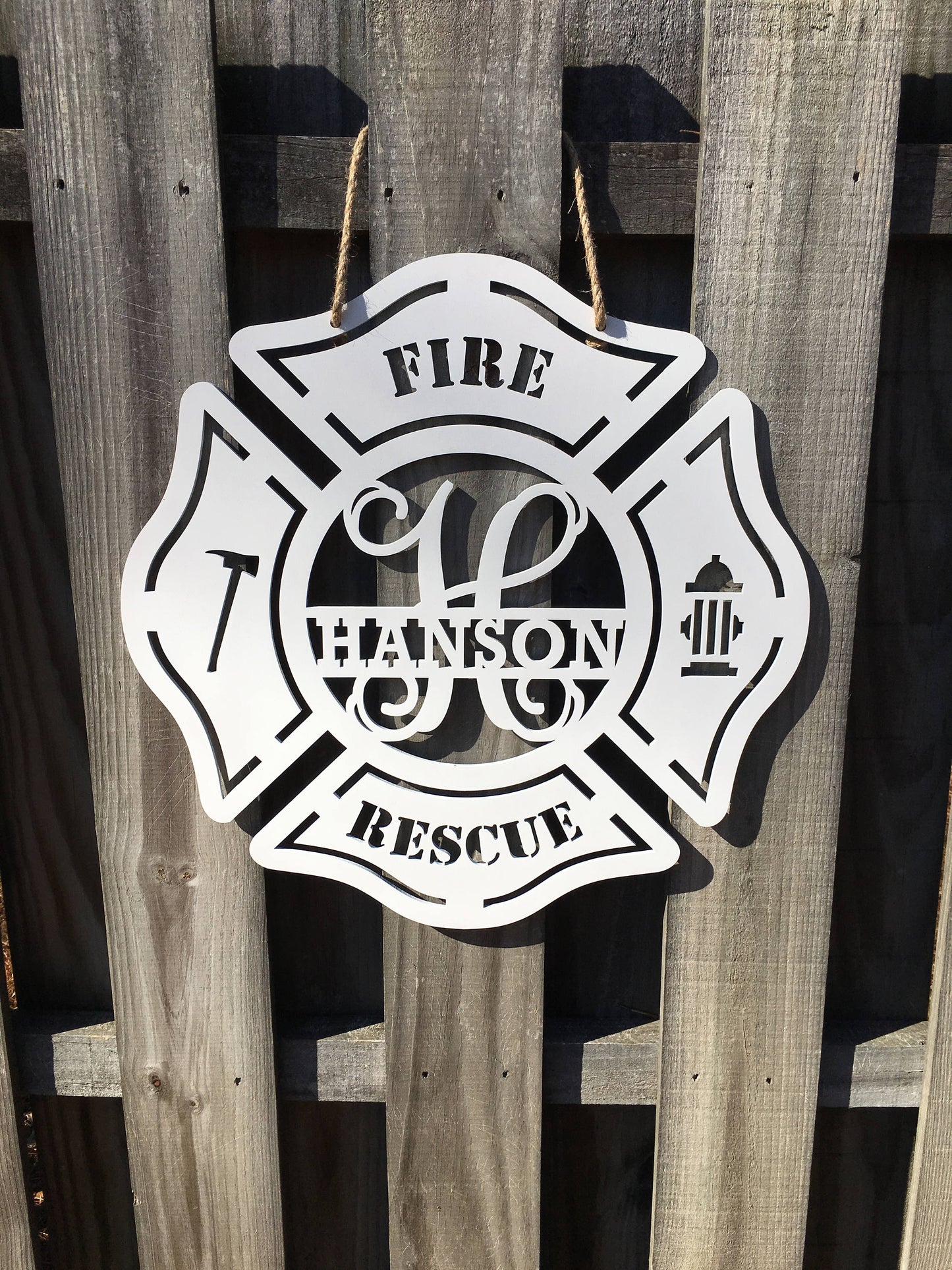 Firefighter Maltese Cross, Door Hanger