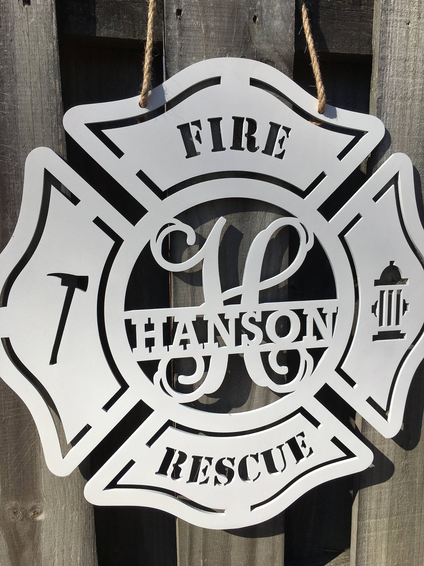 Firefighter Maltese Cross, Door Hanger