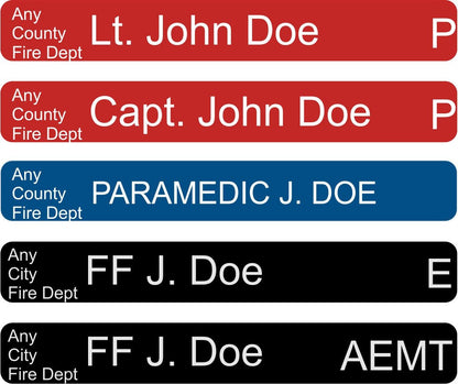 Accountability Tags for Fire Department Command