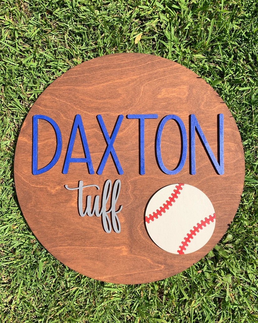 Baseball Nursery Sign