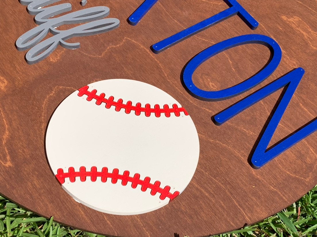 Baseball Nursery Sign