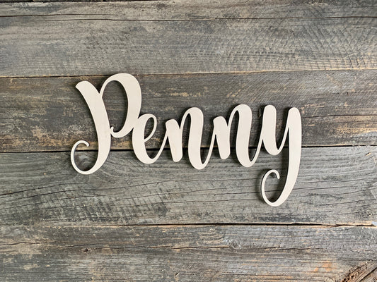 Wooden Name, Nursery Decor, Kids Room Decor, Name Cut Out