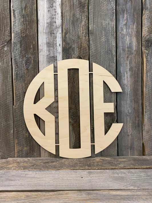 Monogram, Wood Wall Decor, Door Hanger