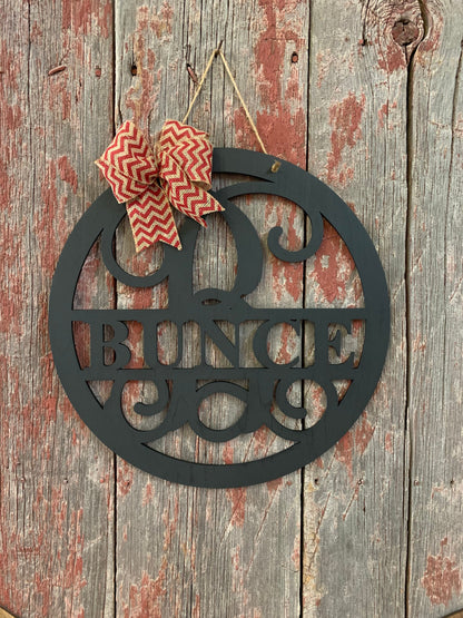 Monogram Door Hanger