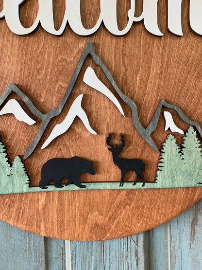 Mountain Door Hanger