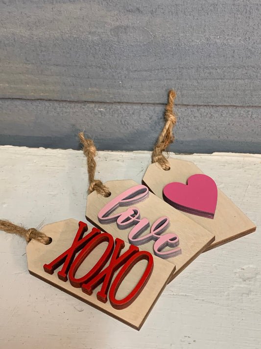 Valentine Gift Bag Tags