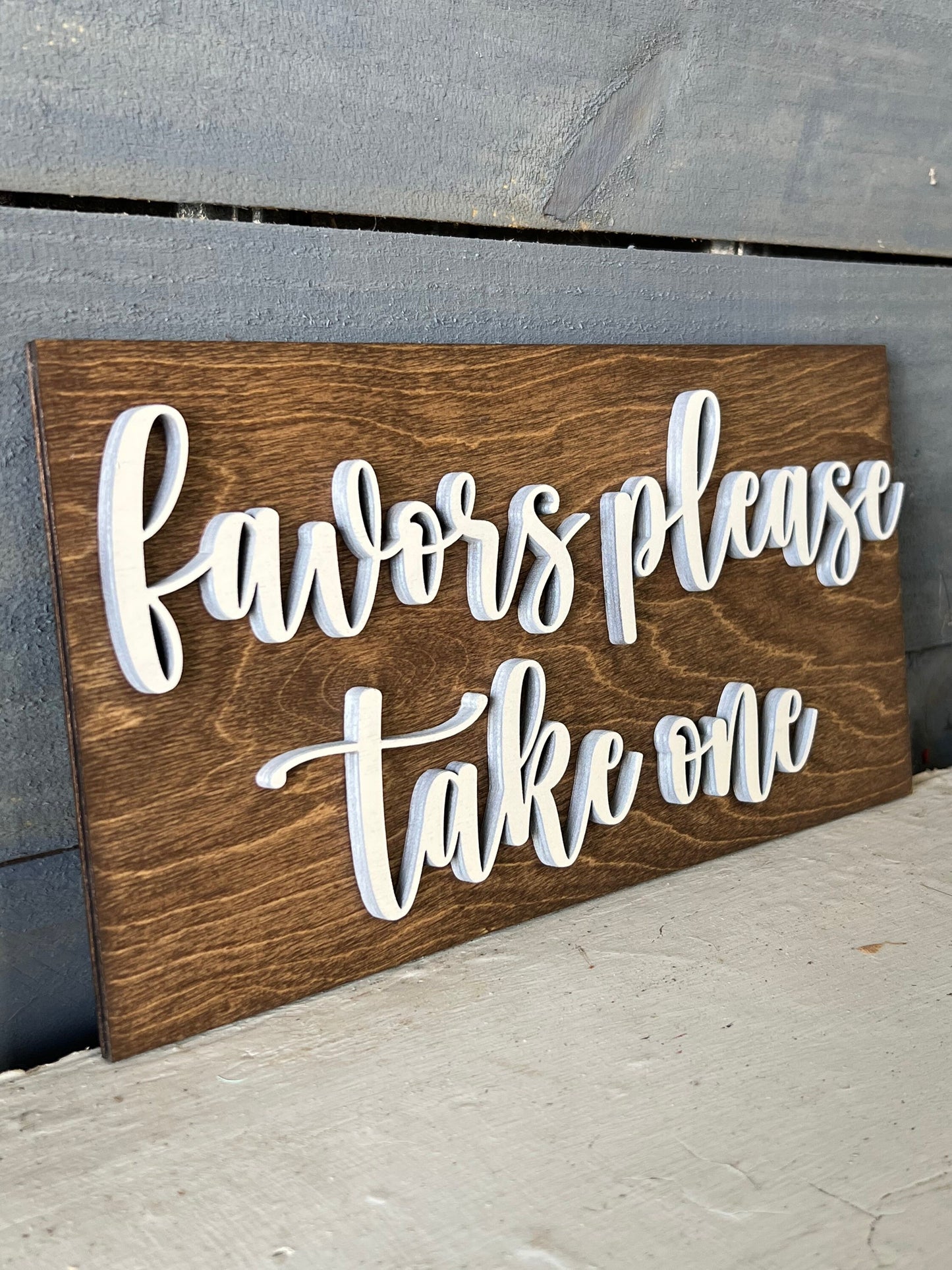 Favor Reception Sign