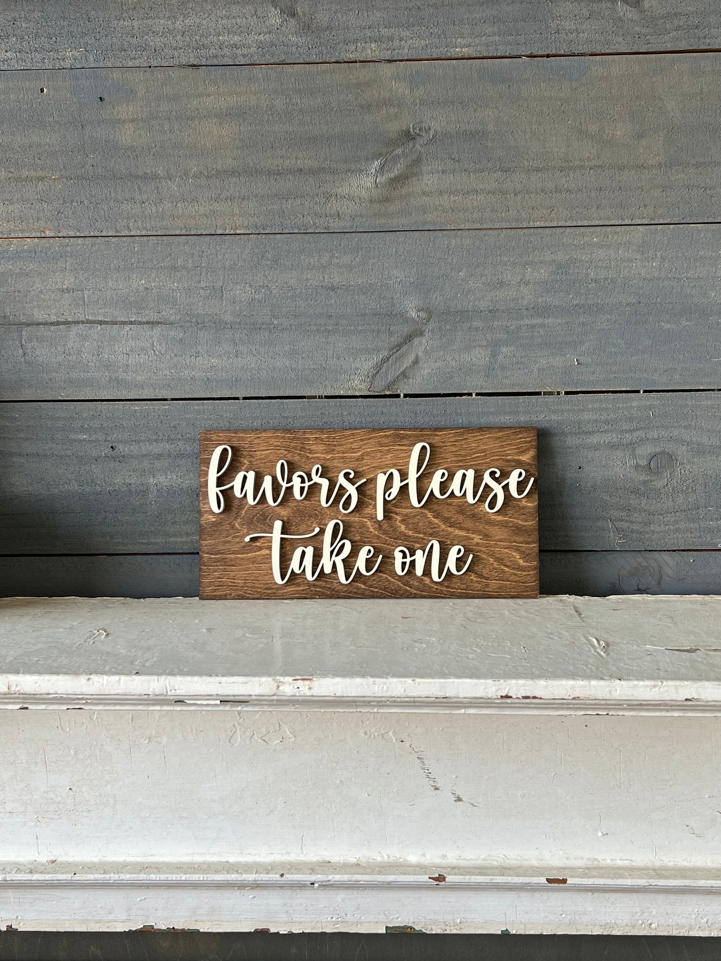 Favor Reception Sign