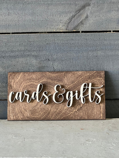 Cards and Gifts Reception Sign