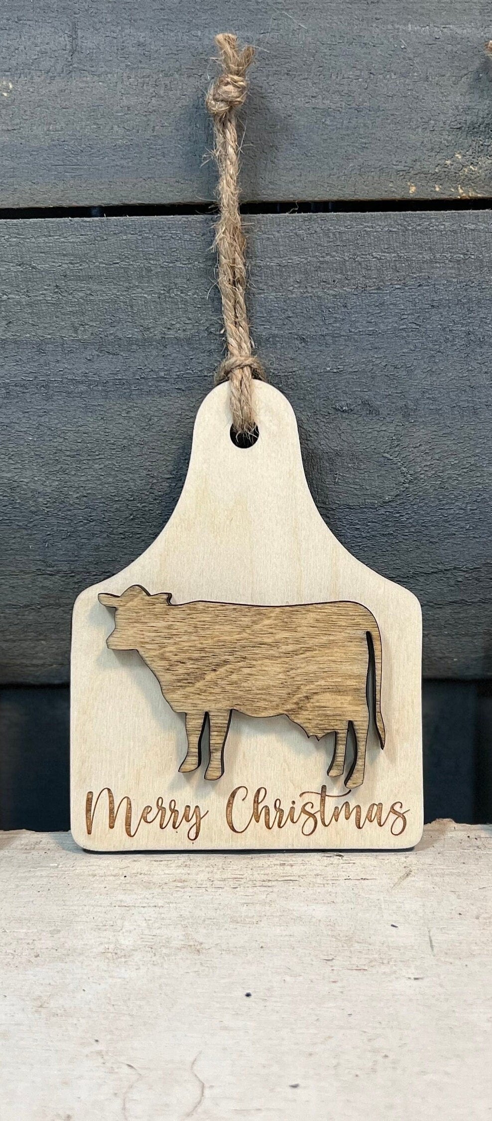 Cow Christmas Ornament